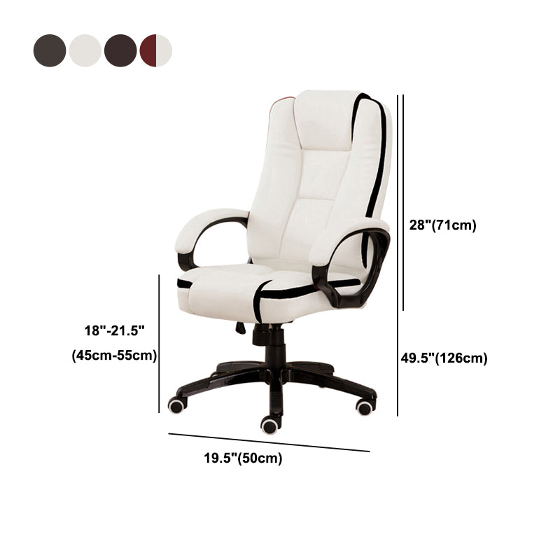 Modern Padded Arms Executive Chair High Back Chair with Caster Wheels