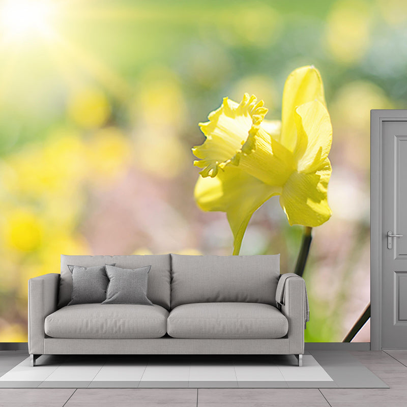 Flower Photography Washable Wall Mural Living Room Wallpaper