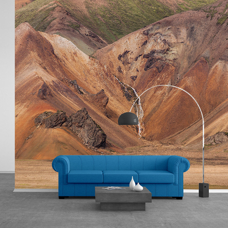 Environmental Photography Wall Mural Mountain Drawing Room Wallpaper