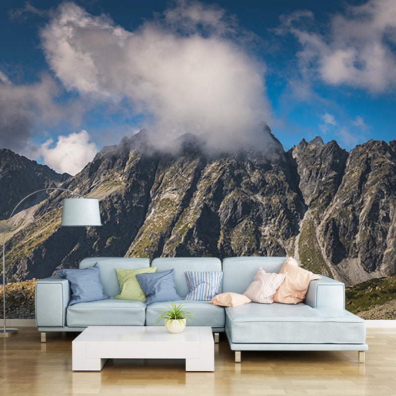 Environment Friendly Photography Mountain Wall Mural Sitting Room Wallpaper