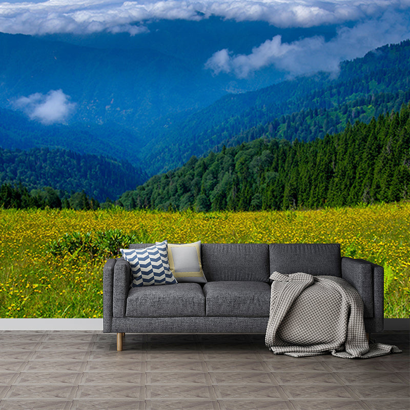 Environment Friendly Photography Mountain Wall Mural Sitting Room Wallpaper