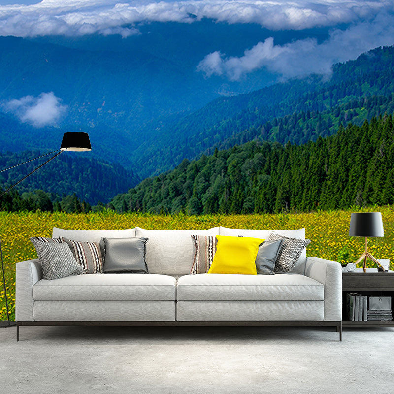 Environment Friendly Photography Mountain Wall Mural Sitting Room Wallpaper