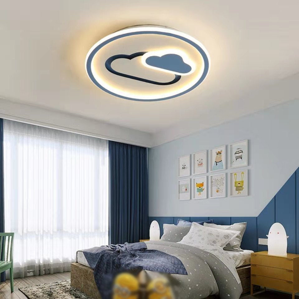 Children LED Ceiling Mount Light Round Ceiling Light with Acrylic Shade for Kid's Room