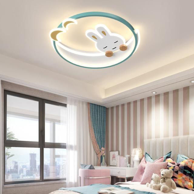 Children LED Ceiling Mount Light Round Ceiling Light with Acrylic Shade for Kid's Room