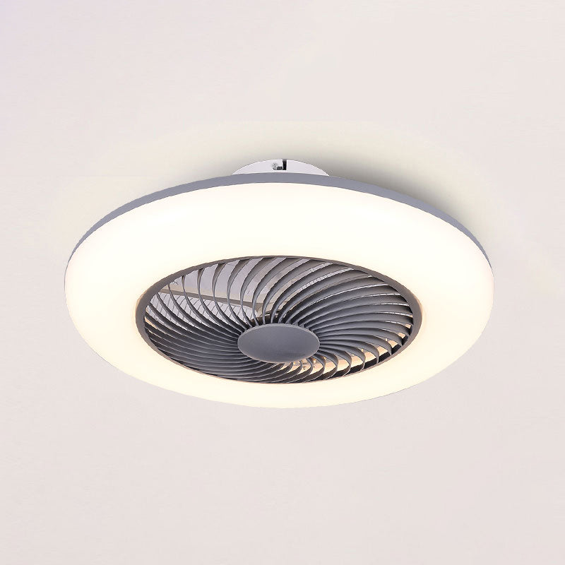 1 Light Ceiling Fan Lighting Modern Style Metal Ceiling Fan Lighting for Dining Room