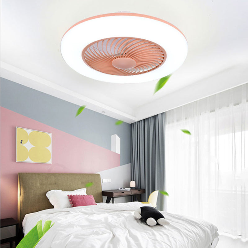 1 Light Ceiling Fan Lighting Modern Style Metal Ceiling Fan Lighting for Dining Room