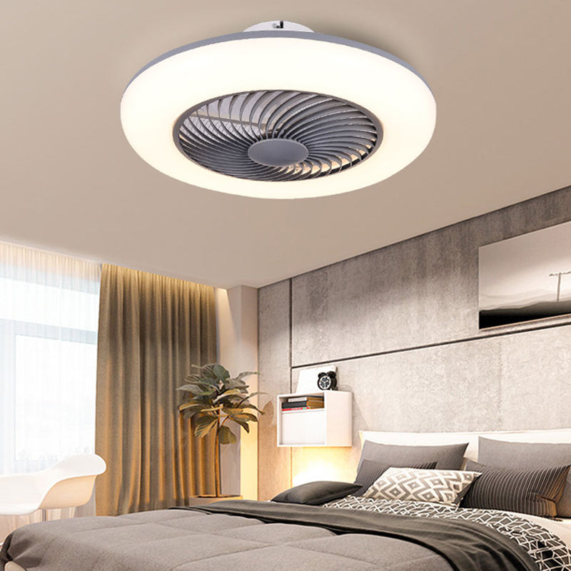 1 Light Ceiling Fan Lighting Modern Style Metal Ceiling Fan Lighting for Dining Room