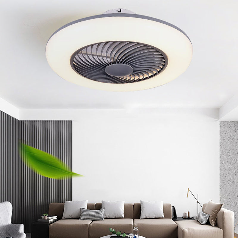 1 Light Ceiling Fan Lighting Modern Style Metal Ceiling Fan Lighting for Dining Room