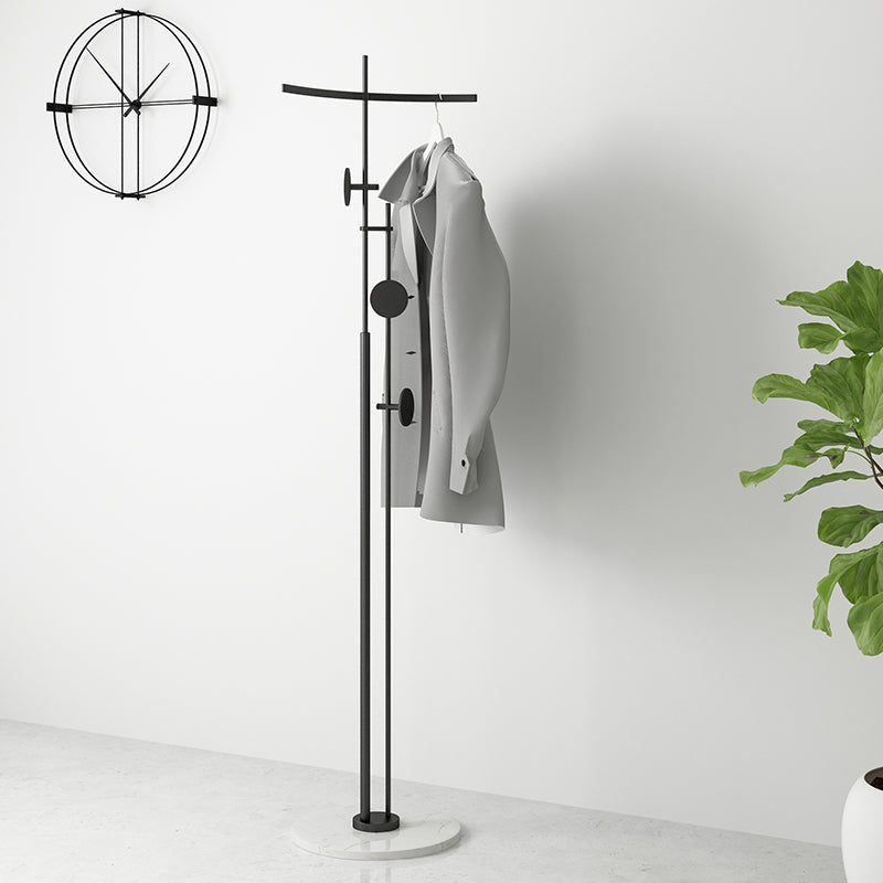 Hall Tree Modern Style Magnificent Metal Coat Hanger Horizontal Bar Hall Stand