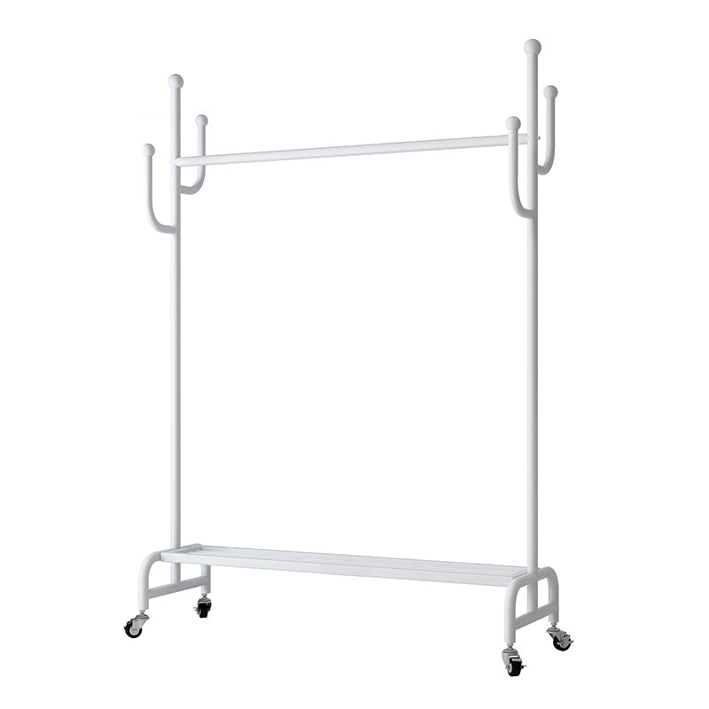 Metal Coat Hanger Hanging Metal Coat Rack Rail Entryway Kit with Shelf