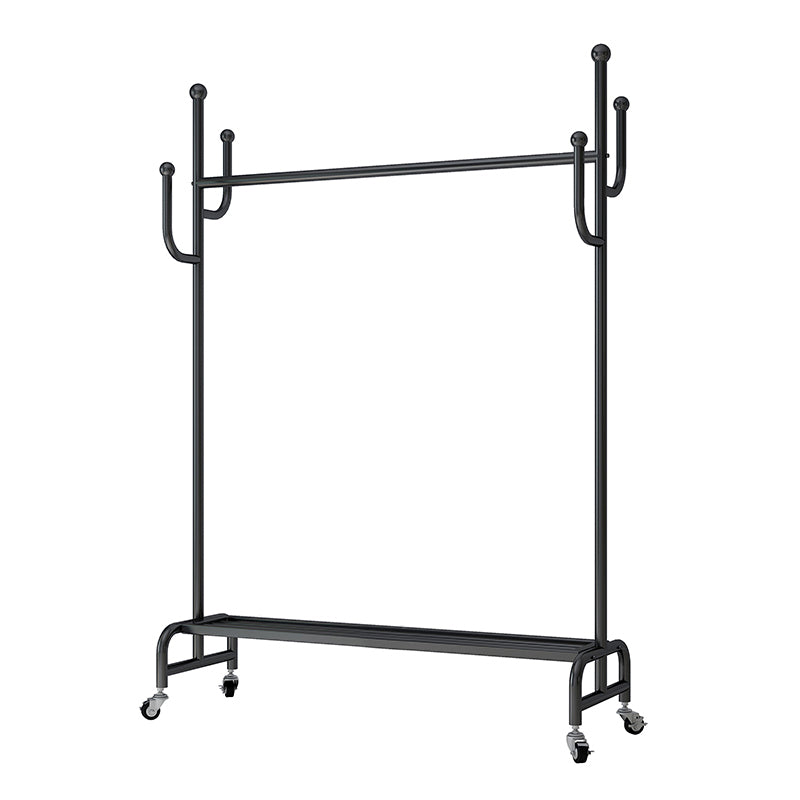 Metal Coat Hanger Hanging Metal Coat Rack Rail Entryway Kit with Shelf