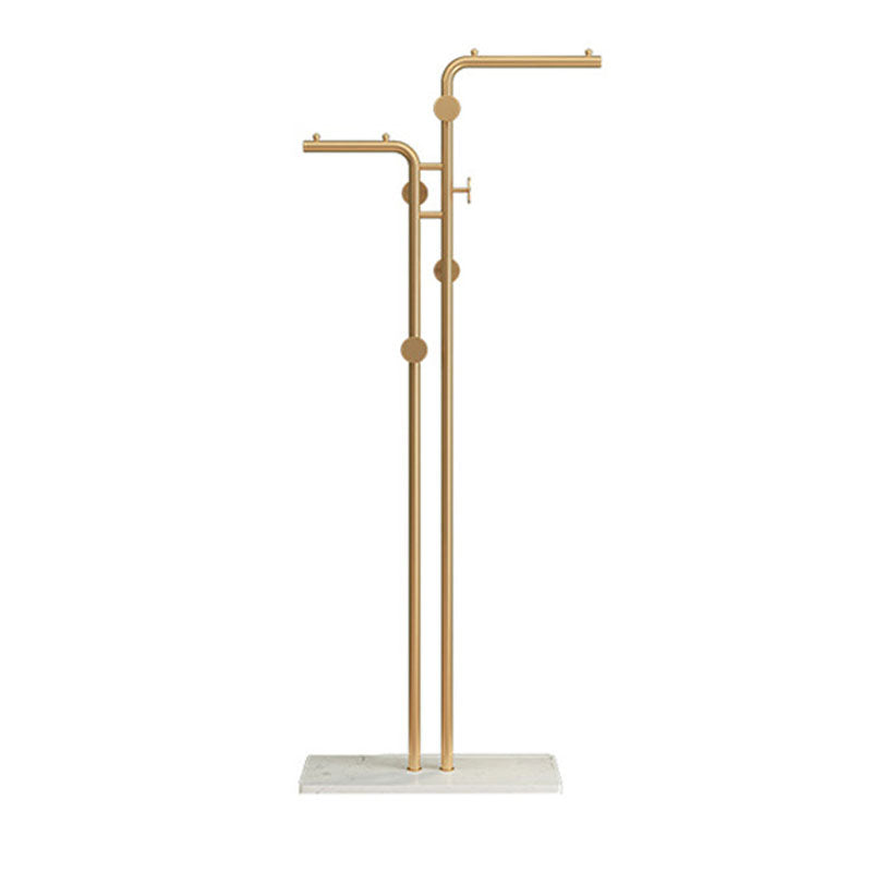 Modern Metal Hall Stand Free Standing with Hanging Rail and Hooks