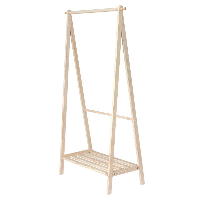 Contemporary Hall Stand Wooden Hall Tree with Shelf Storage Coat Hanger