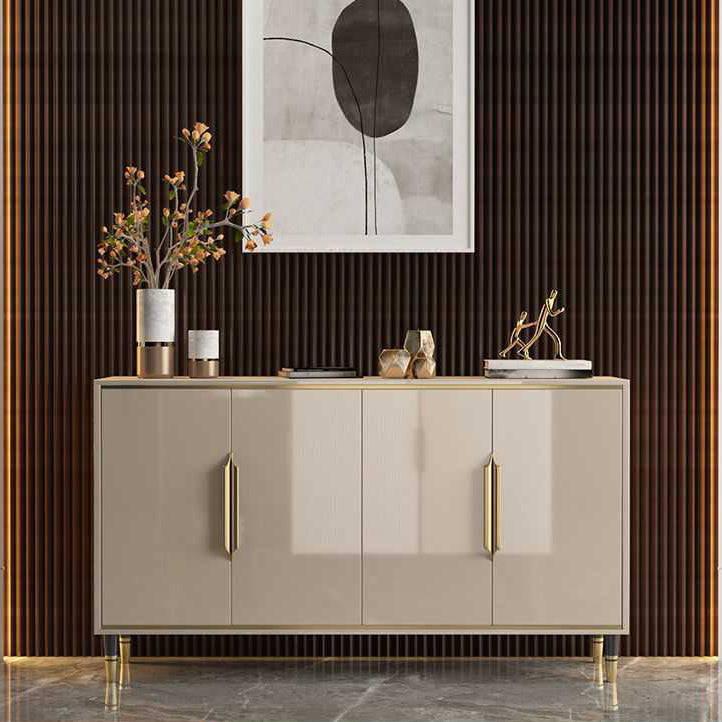 Glam Sideboard Wood with Door Kitchen Sideboard for Living Room