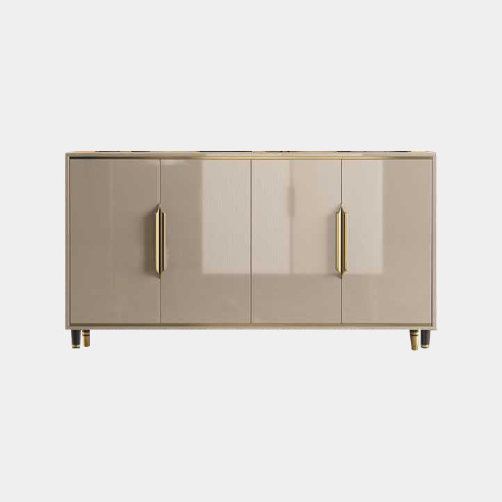 Glam Sideboard Wood with Door Kitchen Sideboard for Living Room