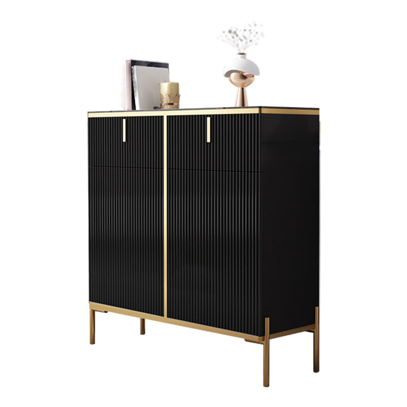 Glam Style Sideboard Sintered Stone Top with Door Dining Sideboard