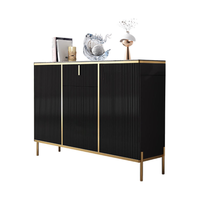 Glam Style Sideboard Sintered Stone Top with Door Dining Sideboard