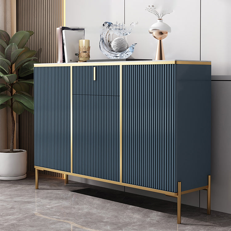 Glam Style Sideboard Sintered Stone Top with Door Dining Sideboard