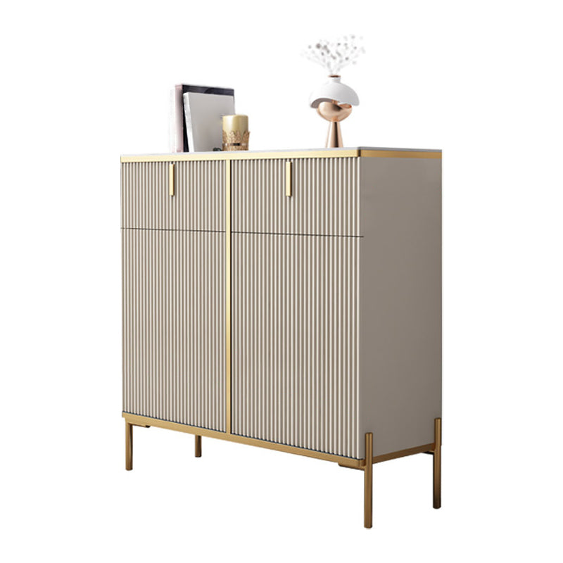 Glam Style Sideboard Sintered Stone Top with Door Dining Sideboard