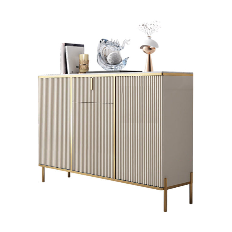 Glam Style Sideboard Sintered Stone Top with Door Dining Sideboard