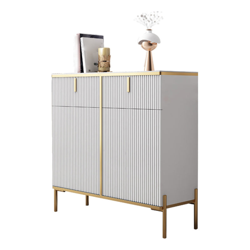 Glam Style Sideboard Sintered Stone Top with Door Dining Sideboard