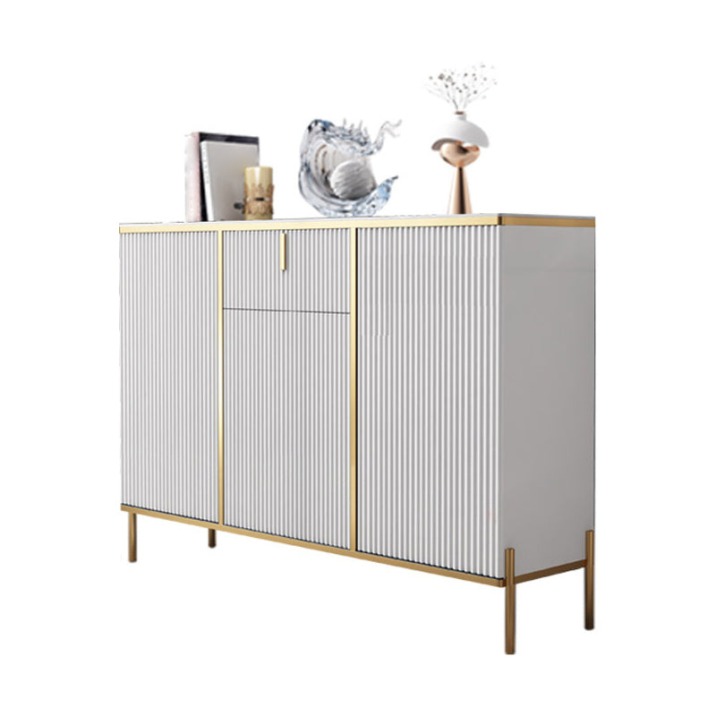 Glam Style Sideboard Sintered Stone Top with Door Dining Sideboard