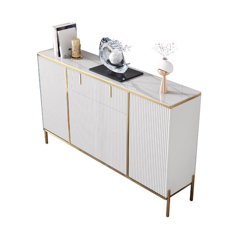 Glam Style Sideboard Sintered Stone Top with Door Dining Sideboard