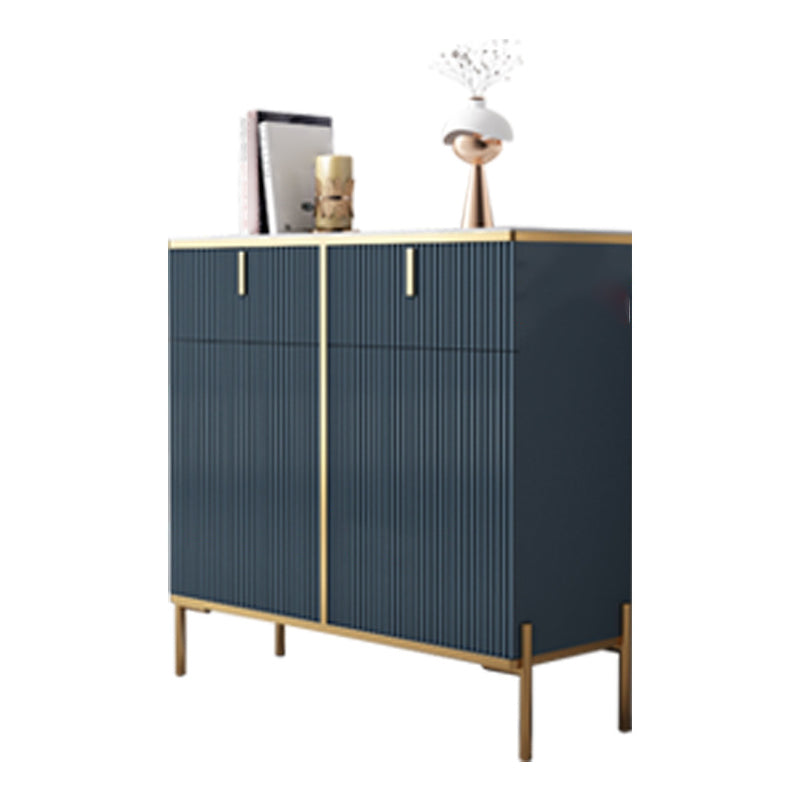 Glam Style Sideboard Sintered Stone Top with Door Dining Sideboard