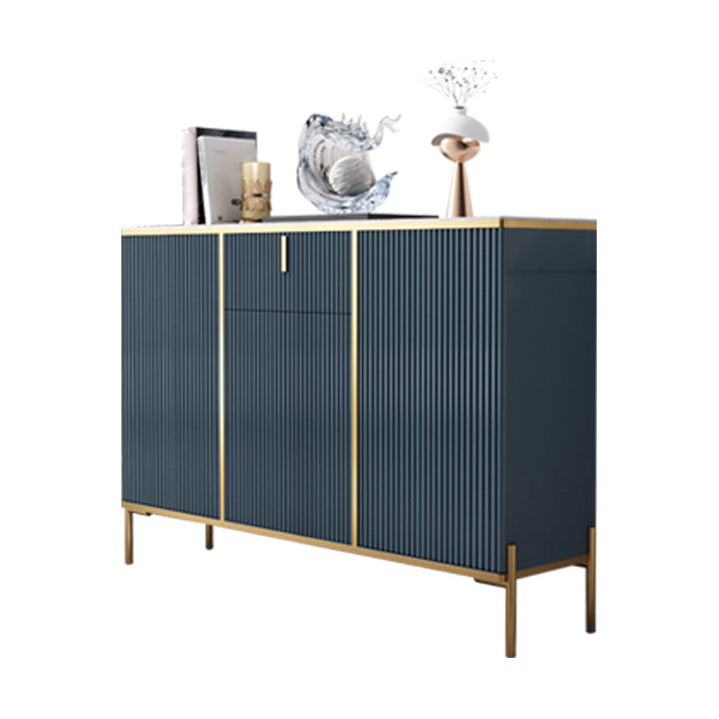 Glam Style Sideboard Sintered Stone Top with Door Dining Sideboard