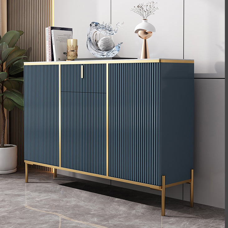 Glam Style Sideboard Sintered Stone Top with Door Dining Sideboard