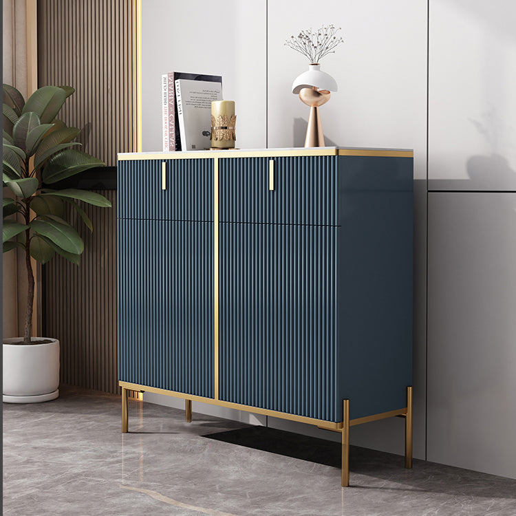 Glam Style Sideboard Sintered Stone Top with Door Dining Sideboard