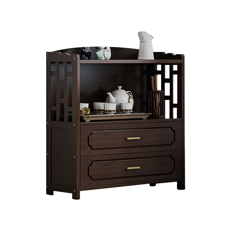 Modern Style Sideboard Brown Wood with Drawer for Living Room