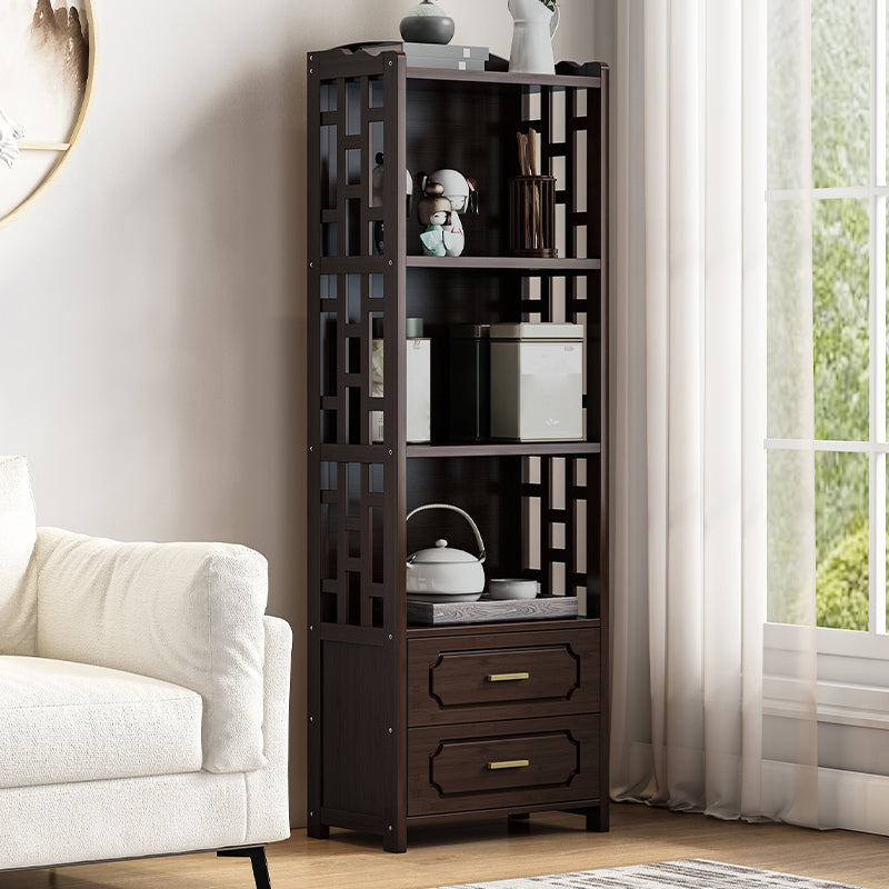 Modern Style Sideboard Brown Wood with Drawer for Living Room