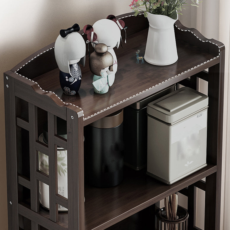 Modern Style Sideboard Brown Wood with Drawer for Living Room