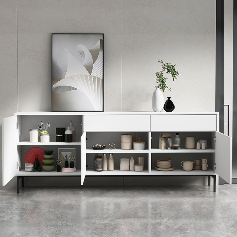 Artificial Wood Living Room Sideboard Cabinet Modern Credenza with Drawer and Storages