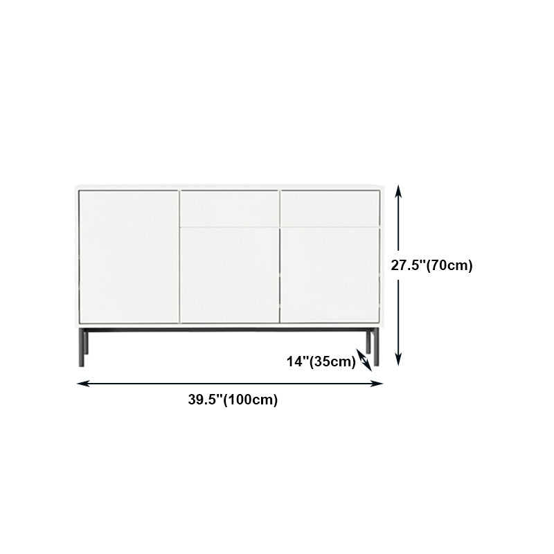 Artificial Wood Living Room Sideboard Cabinet Modern Credenza with Drawer and Storages