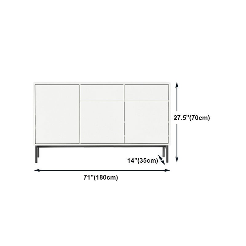 Artificial Wood Living Room Sideboard Cabinet Modern Credenza with Drawer and Storages