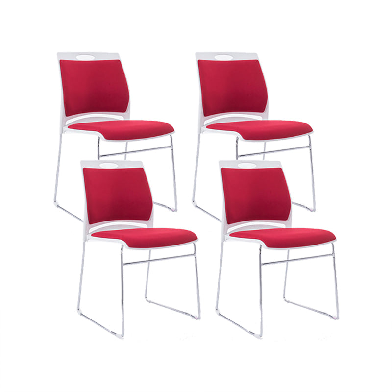 Low Back Armless Conference Chair Modern Lumbar Support Chair