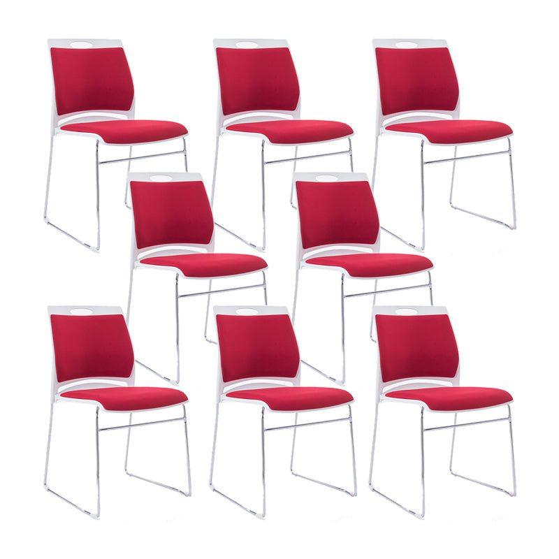 Low Back Armless Conference Chair Modern Lumbar Support Chair