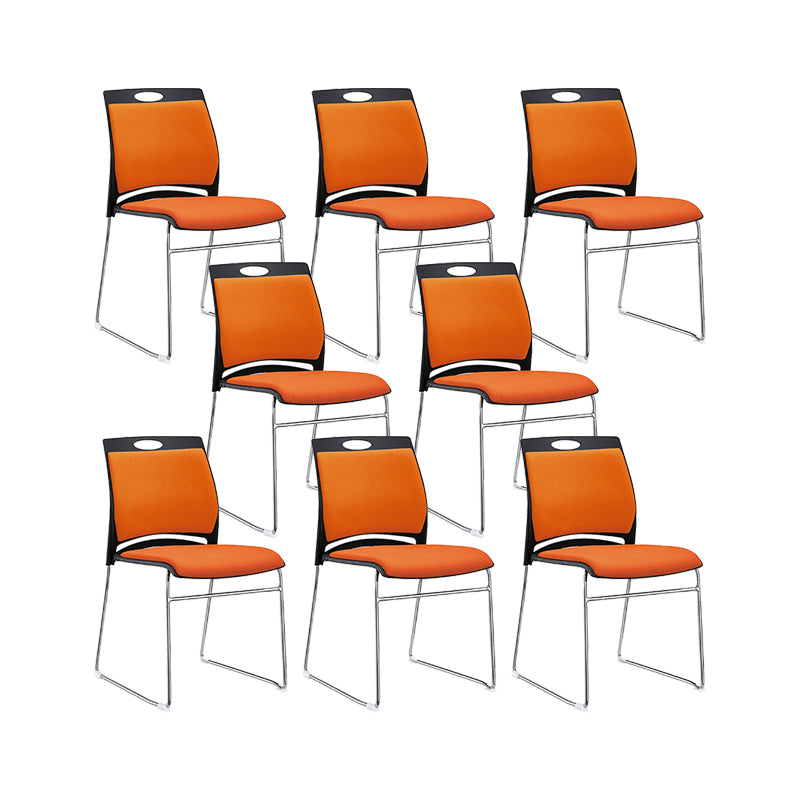 Low Back Armless Conference Chair Modern Lumbar Support Chair