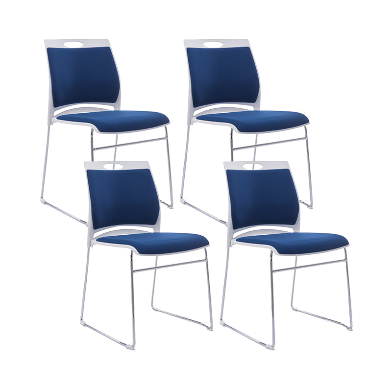 Low Back Armless Conference Chair Modern Lumbar Support Chair