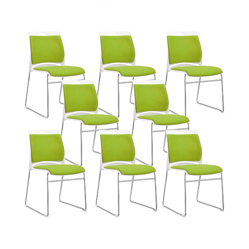 Low Back Armless Conference Chair Modern Lumbar Support Chair