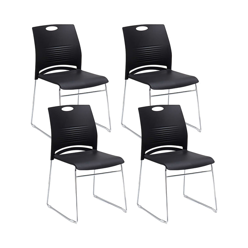 Low Back Armless Conference Chair Modern Lumbar Support Chair