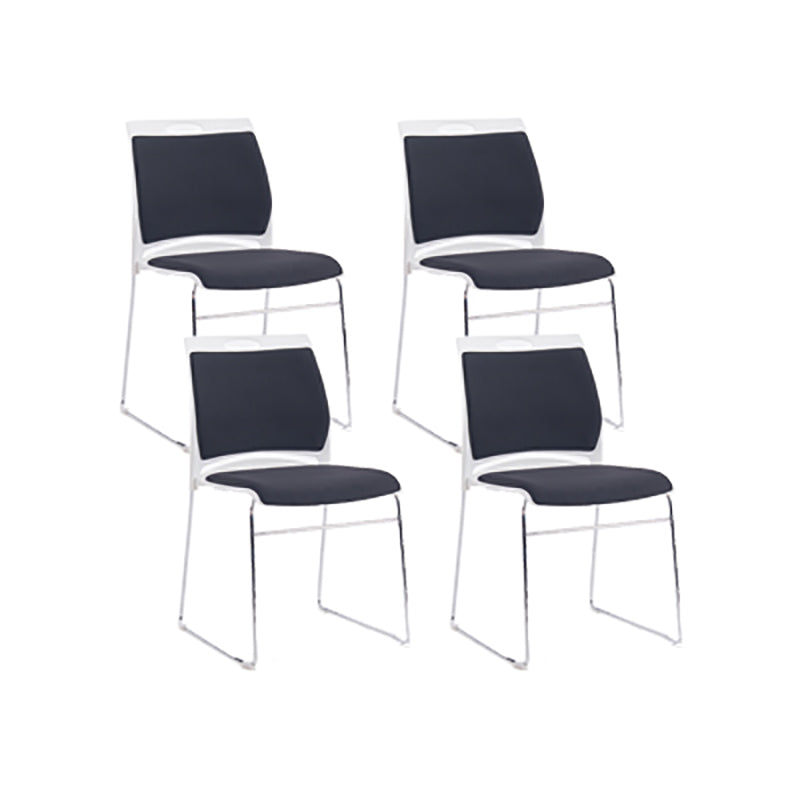 Low Back Armless Conference Chair Modern Lumbar Support Chair