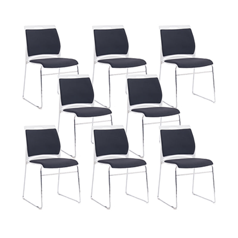 Low Back Armless Conference Chair Modern Lumbar Support Chair