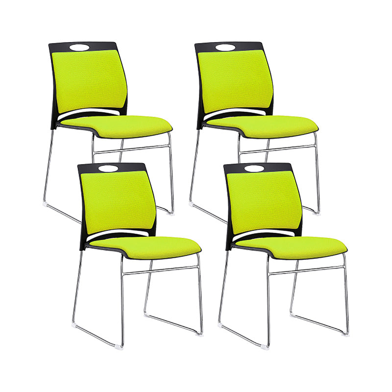 Low Back Armless Conference Chair Modern Lumbar Support Chair