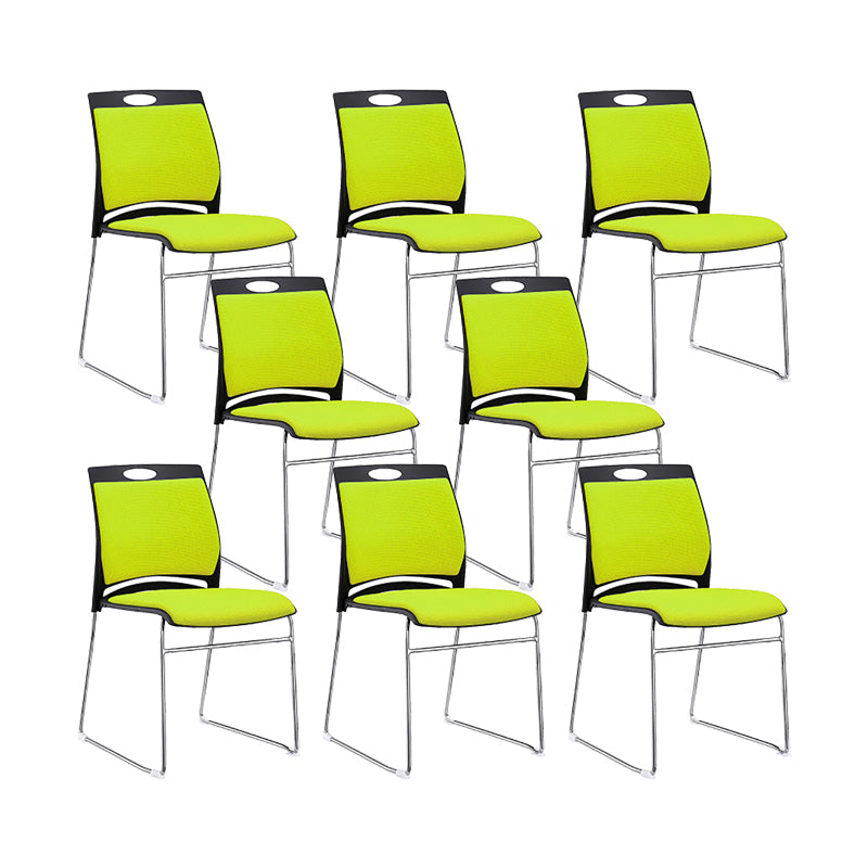 Low Back Armless Conference Chair Modern Lumbar Support Chair