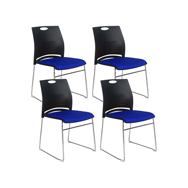 Low Back Armless Conference Chair Modern Lumbar Support Chair