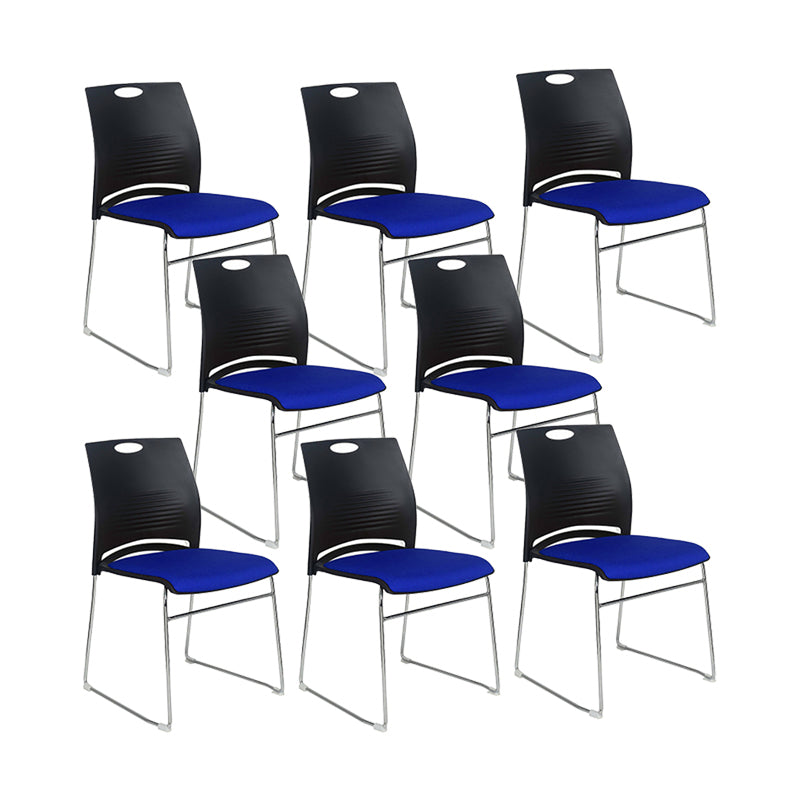 Low Back Armless Conference Chair Modern Lumbar Support Chair