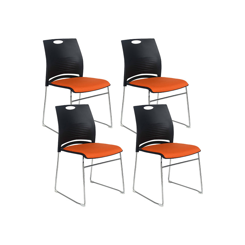 Low Back Armless Conference Chair Modern Lumbar Support Chair